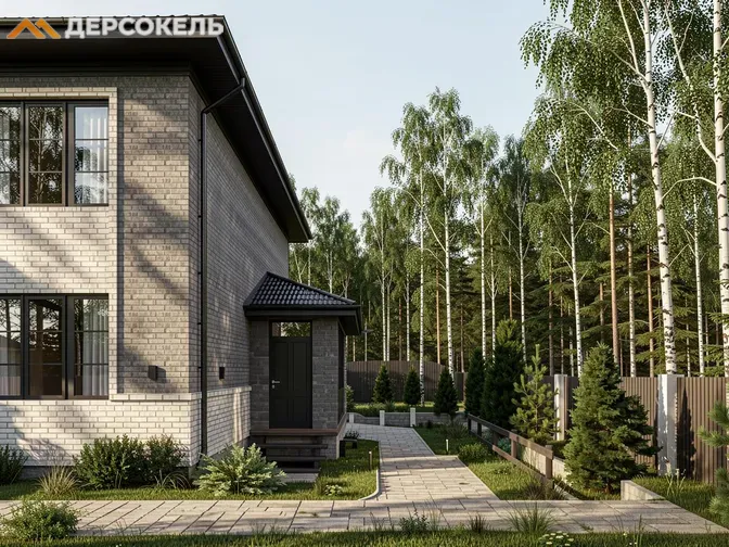 Трехэтажный дом с цокольным этажом DS-2669 из газоблоков