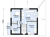 Двухэтажный газобетонный дом DS-847