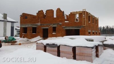 Строительство двухэтажного дома с гаражом, Пушкино, Московская область