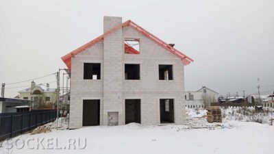 Строительство двухэтажного дома из газобетона, Троицк, МО
