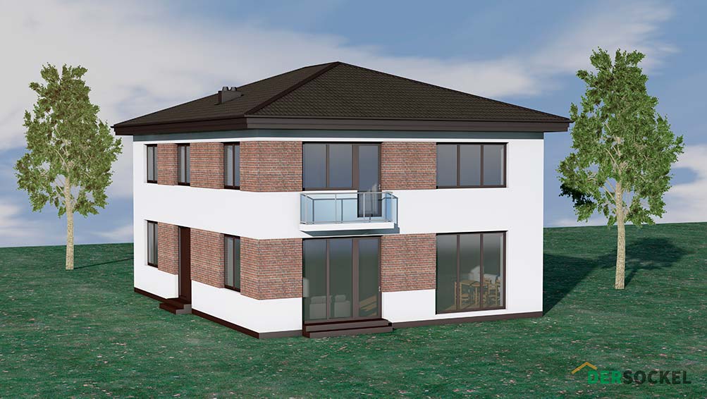 Обзор проекта 642S, стильный и функциональный двухэтажный дом.