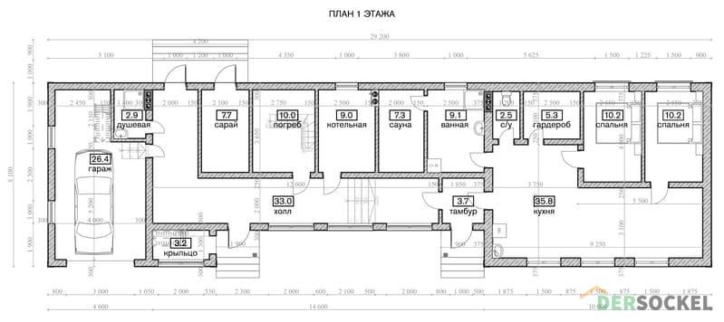 Обзор проекта 535S, нестандартный функциональный дом на узком участке.