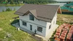 Обзор построенного двухэтажного дома из газобетона, Голубино, МО