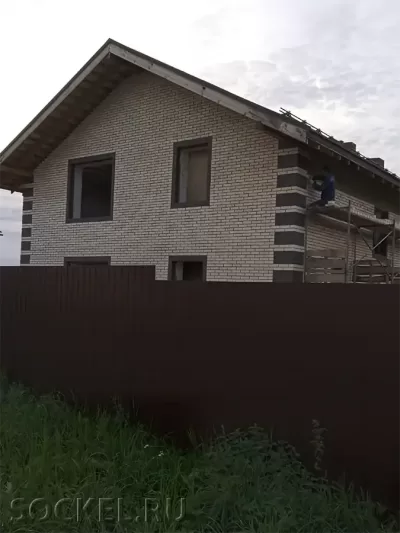 Строительство двухэтажного дома, Голубино, Московская область