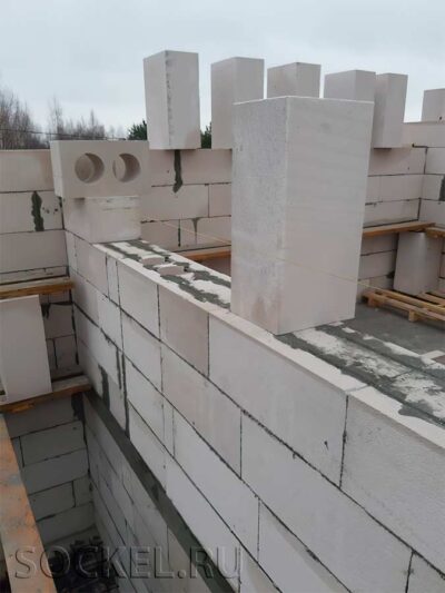 Строительство двухэтажного дома, Кузнецовское, МО